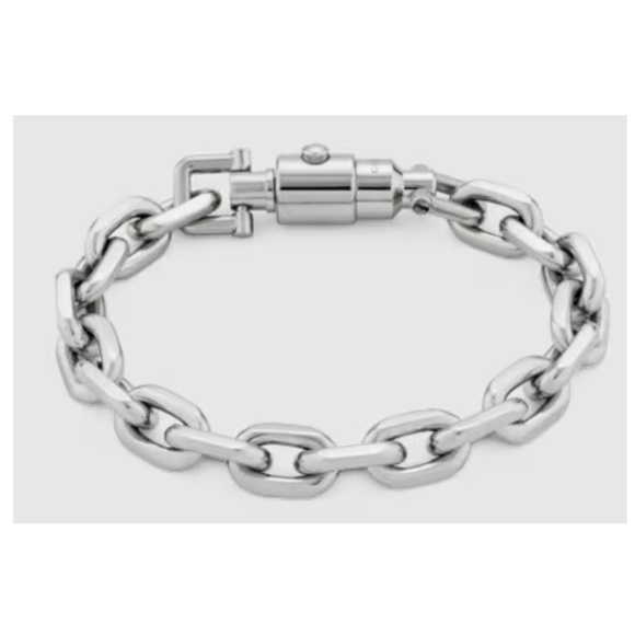 Gucci 773841 Jackie 1961 Chain Bracelet in Silver-toned Brass, Size Small - Picture 1 of 13
